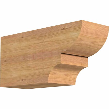 Ekena Millwork Ridgewood Smooth Rafter Tail, Western Red Cedar, 5 1/2"W x 8"H x 16"L RFT06X08X16RID00SWR